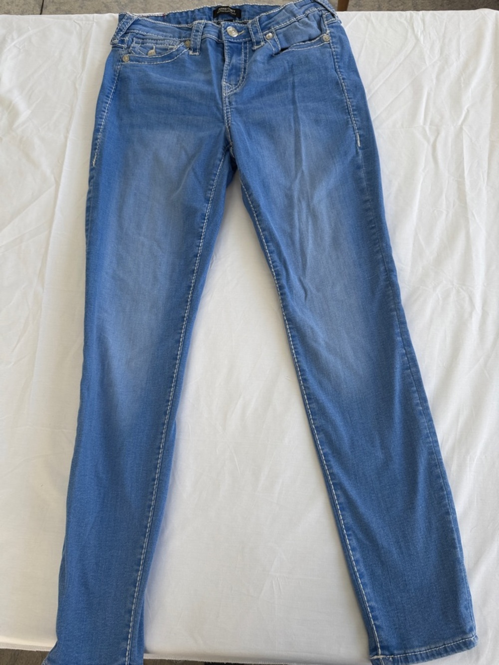 True Religion Sz 29 Jennie Mid Rise
Curvy Denim Skinny Jeans  90s Pocket